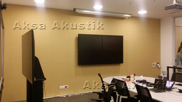 Microsoft Ankara Toplantı Odası Akustik Kumaş Panel Uygulaması